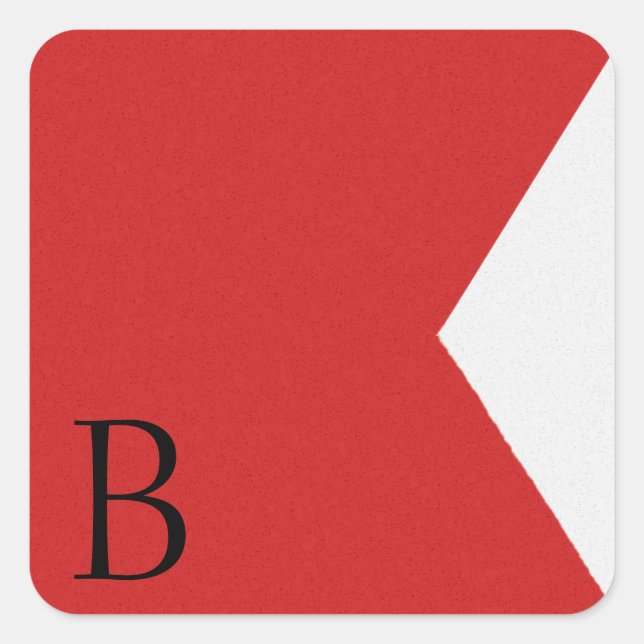 Sticker Alphabet Signal Nautique (Devant)