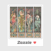 Alphonse Mucha art, Art nouveau, vintage, femmes, 