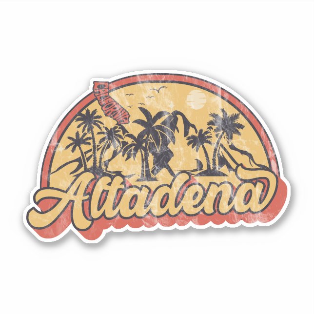 Sticker Altadena, Californie (Devant)