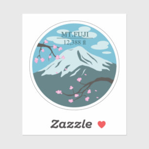 Sticker Altitude du Mont Fuji