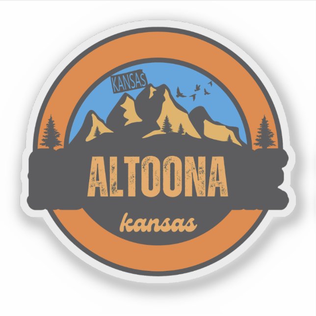 Sticker Altoona, Kansas (Devant)