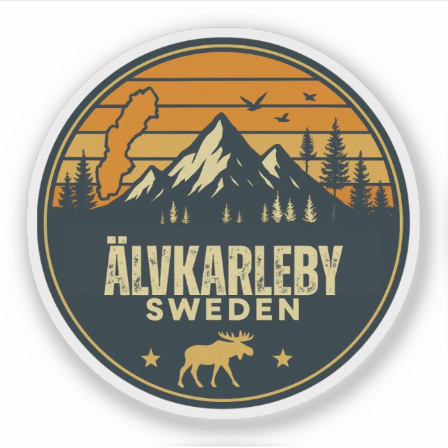 Sticker Älvkarleby, Suède Sverige (Devant)
