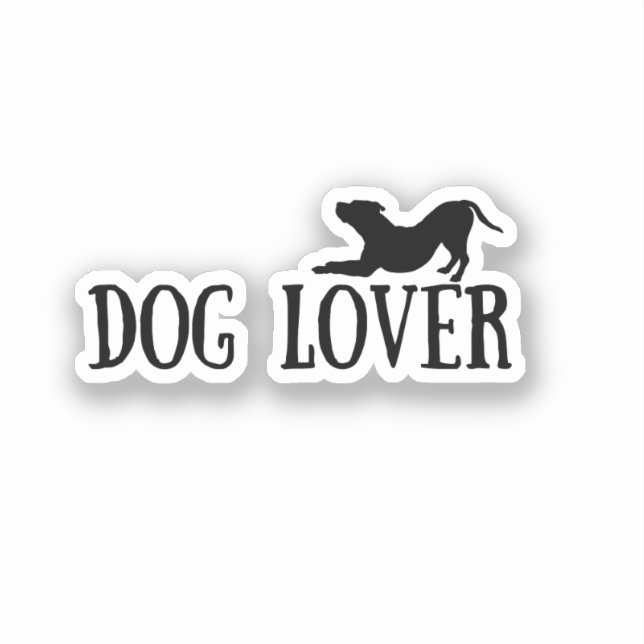 Sticker Amateur de chien (Recto)