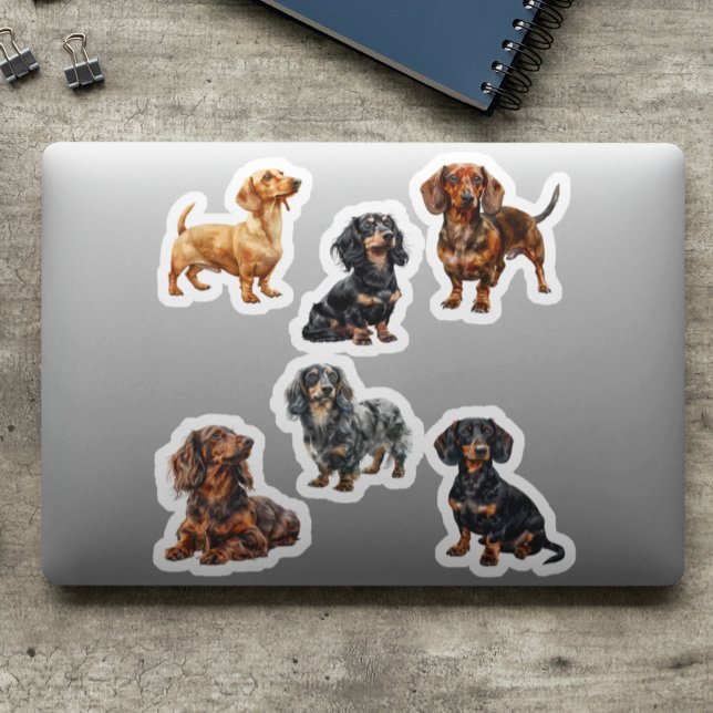 Sticker Amateur de chien mignon Dachshund  (Créateur téléchargé)