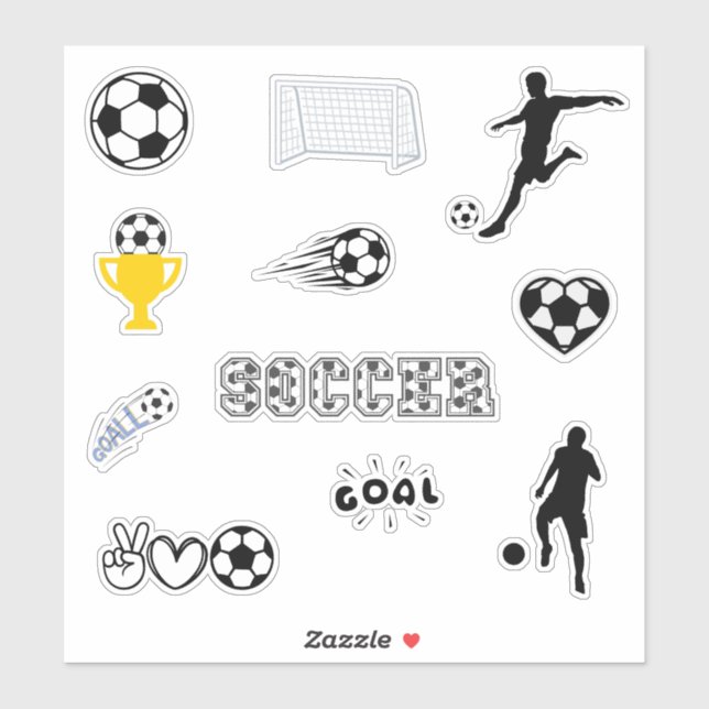 Sticker Amateur de football mixte  (Feuille)