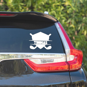 Sticker Amateur de golf personnalisé