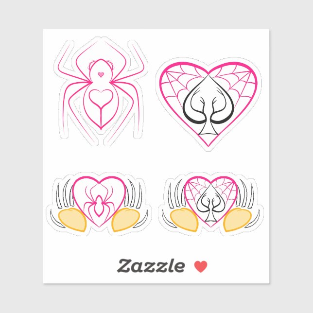 Sticker Amateurs d'araignée Rose Twink (Feuille)