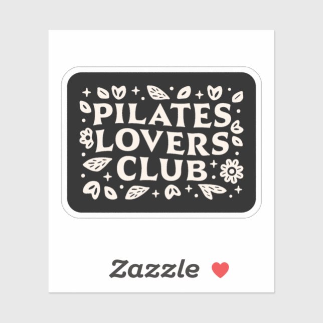 Sticker Amateurs de Pilates (Feuille)