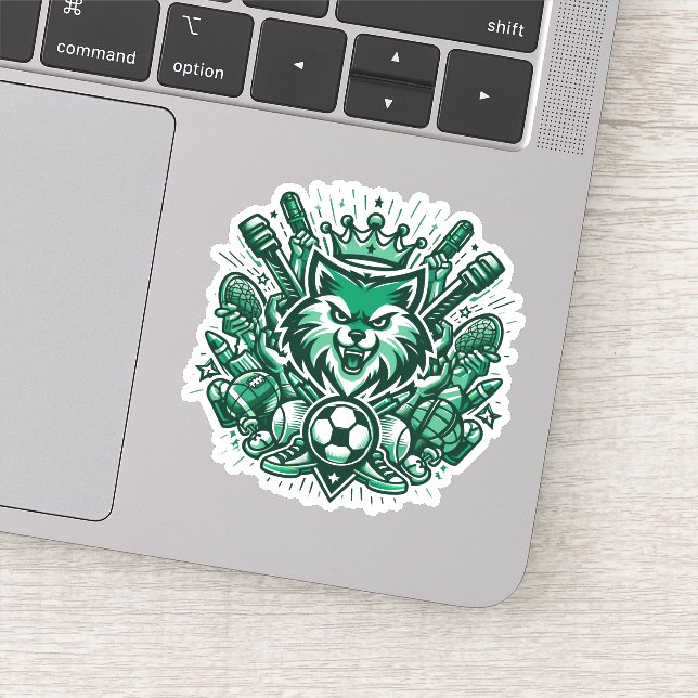Sticker Amateurs de sports cool (Détail)