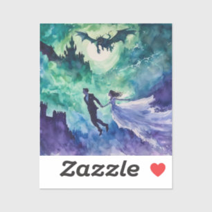 Sticker Amateurs de vol - Peinture aquarelle