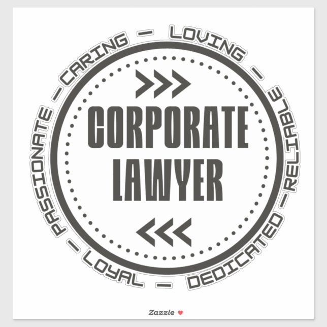 Sticker Amazing Corporate Lawyer (Feuille)