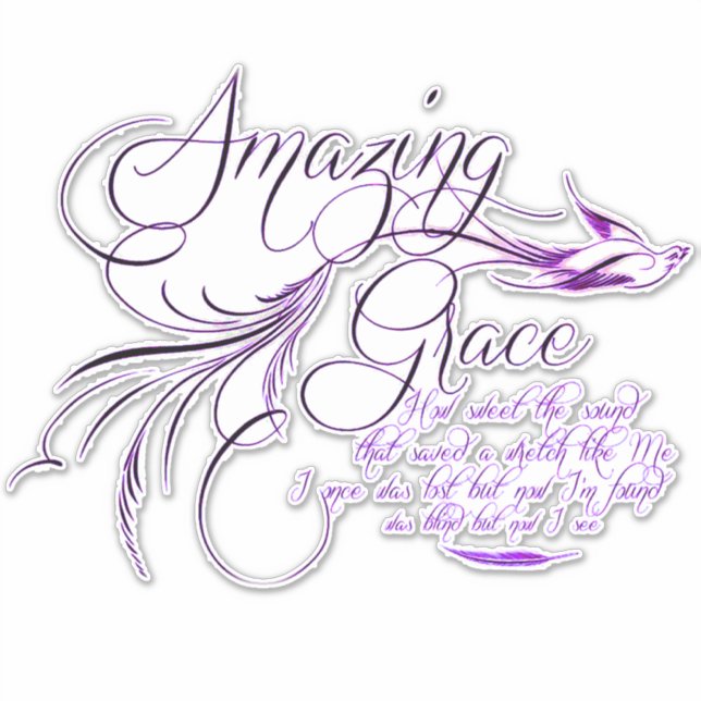 Sticker Amazing Grace   (Devant)