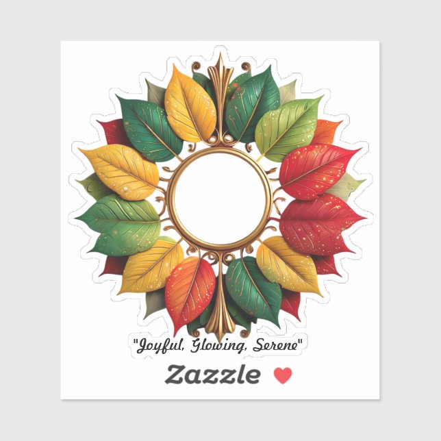 Sticker "Ambiance de Noël doré" (Feuille)