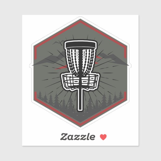 Sticker Ambiguë Disk Golf (Feuille)