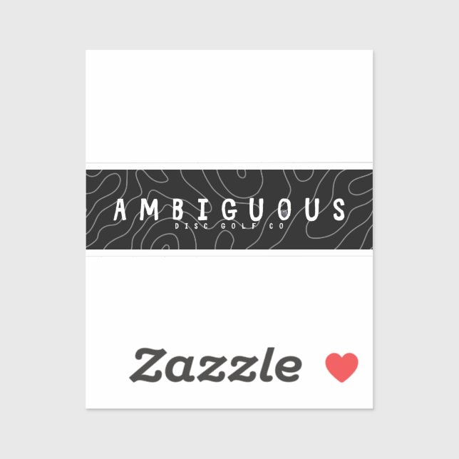 Sticker Ambiguë Disk Golf (Feuille)