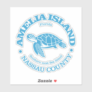 Sticker Amelia Island (tortue de mer)