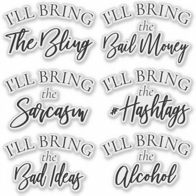 Sticker Amenez la boucle | Bachelorette moderne fête nupti (Devant)