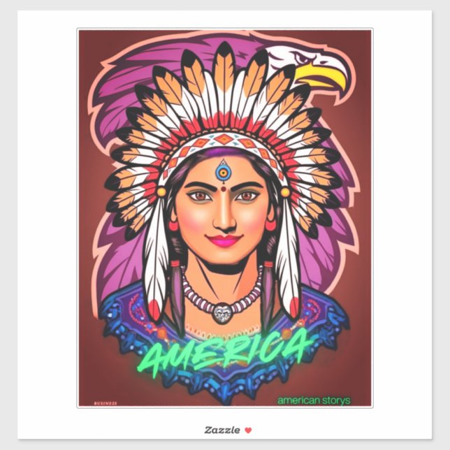 Sticker America Women (Feuille)