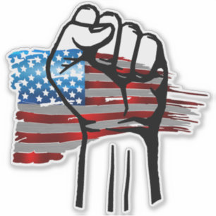 STICKER AMÉRICAIN FIER