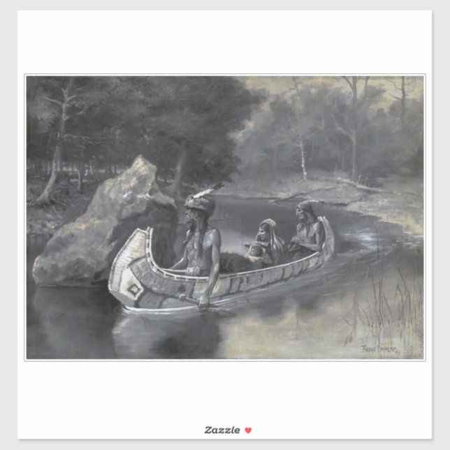 Sticker Amérindien : Histoire de Hiawatha le guerrier et l (Feuille)