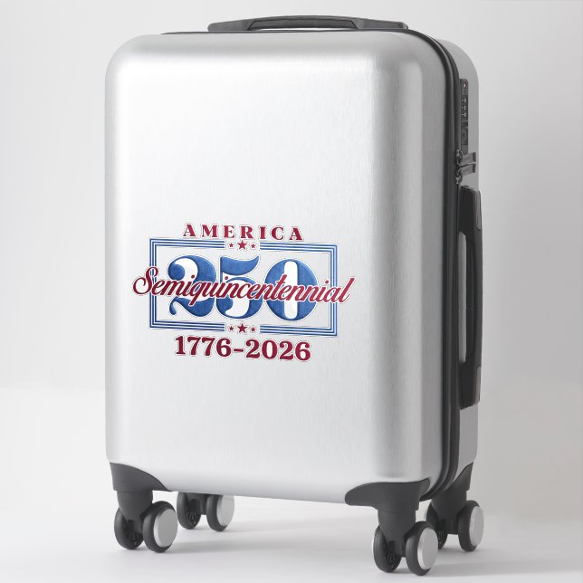 Sticker Amérique 250 Semiquincentenaire Graphique – 1776-2 (Sur valise)