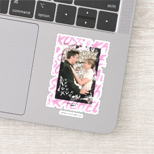 Sticker AMIS™ Coeurs Doodled Ross Et Rachel