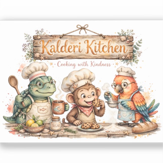 Sticker Amis de la pâtisserie pour bébé (Recto)