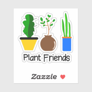 Sticker amis plantes