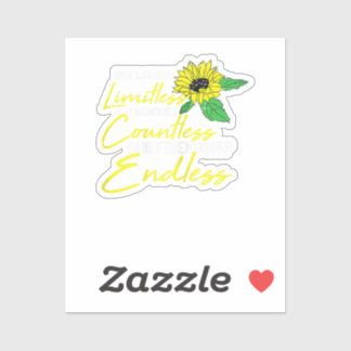 Sticker Amitié Meilleur Ami Cute Sunflower Bestie BFF M