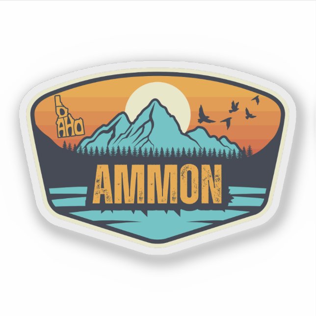 Sticker Ammon, Idaho (Devant)
