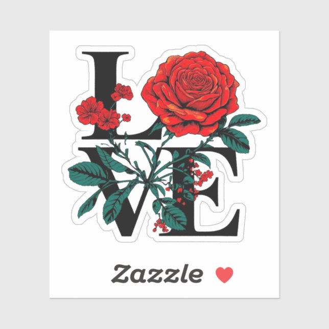 Sticker Amour (Feuille)