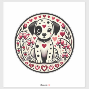 Sticker Amour dalmate