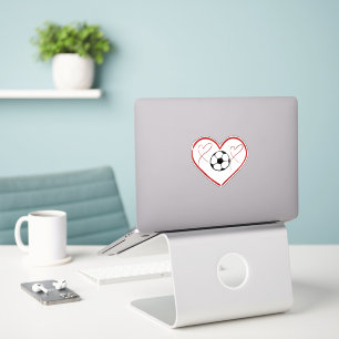 Sticker Amour de foot coeur 