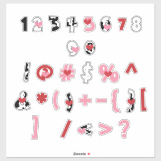 Sticker Amour des personnes âgées [nombres]