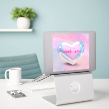 amour doux cœur rose