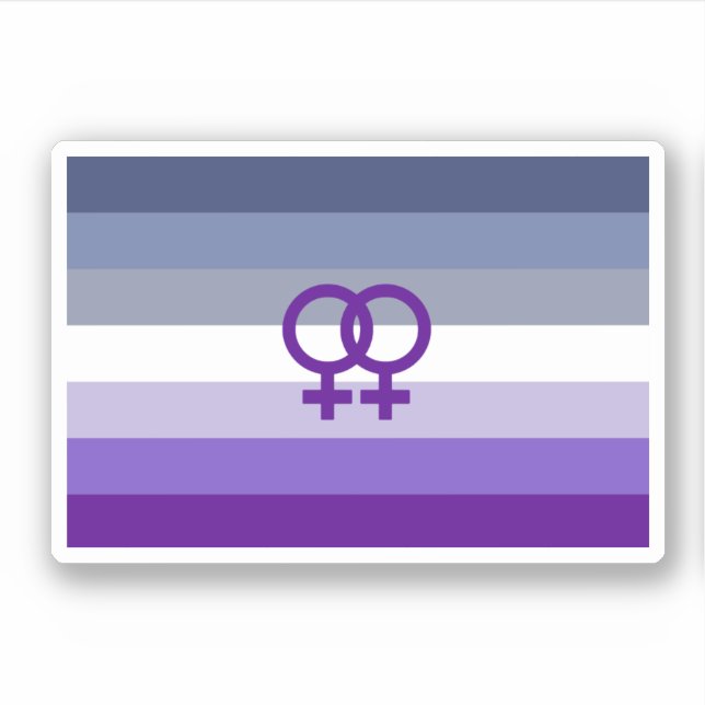 Sticker Amour Lesbien Butch Fierté WLW (Devant)