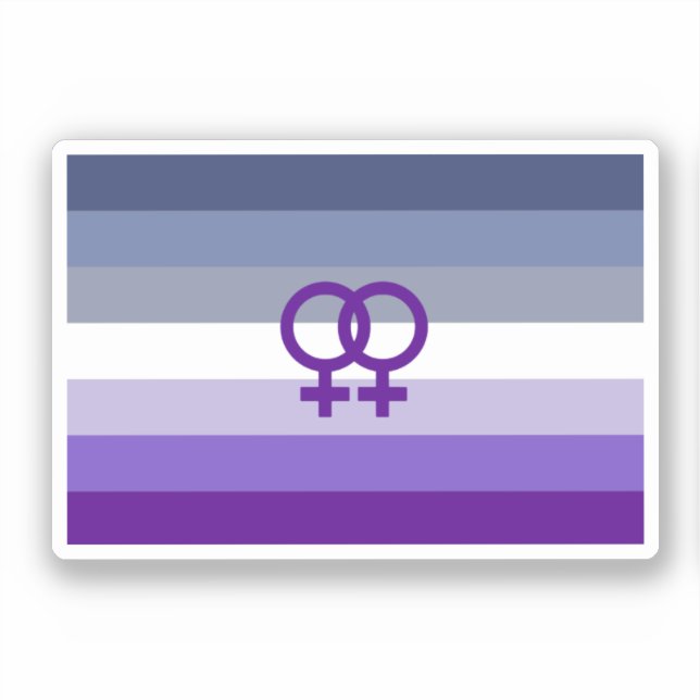 Sticker Amour Lesbien Butch Fierté WLW (Recto)