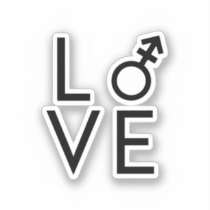 Sticker Amour trans