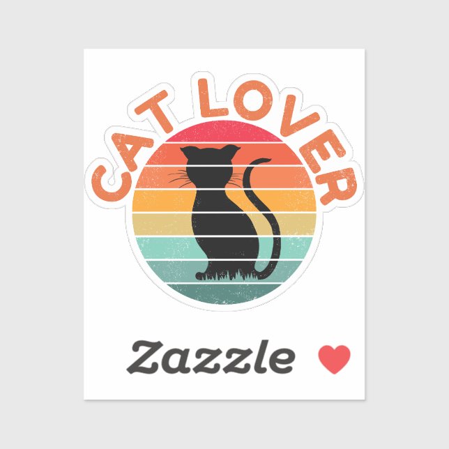STICKER AMOUREUX DE CHATS (Feuille)