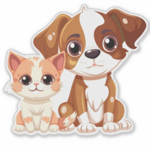 Sticker Amoureux des animaux