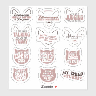 Sticker Amoureux des chats