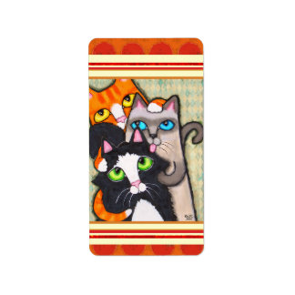 Sticker Amoureux des chats / Étiquettes