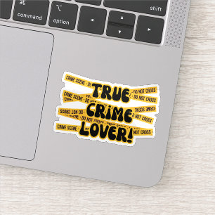 Sticker Amoureux du vrai crime