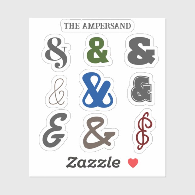 Sticker Ampersand Day (Feuille)