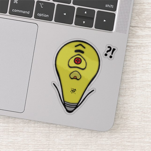 Sticker Ampoule jaune la plus élevée v1 (Détail)