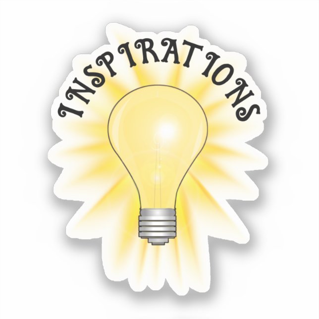 Sticker Ampoule lumineuse Idée (Recto)