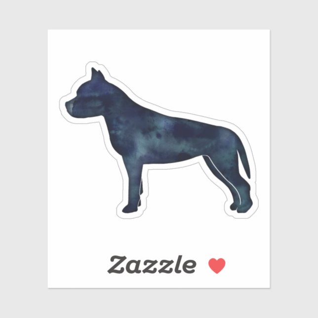 Sticker Amstaff Dog (Feuille)
