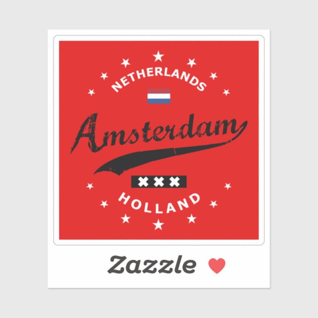 Sticker Amsterdam (Feuille)