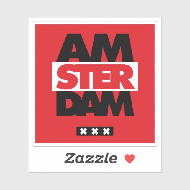 Sticker Amsterdam (Feuille)