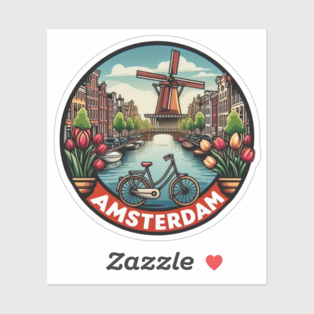 Sticker Amsterdam (Feuille)
